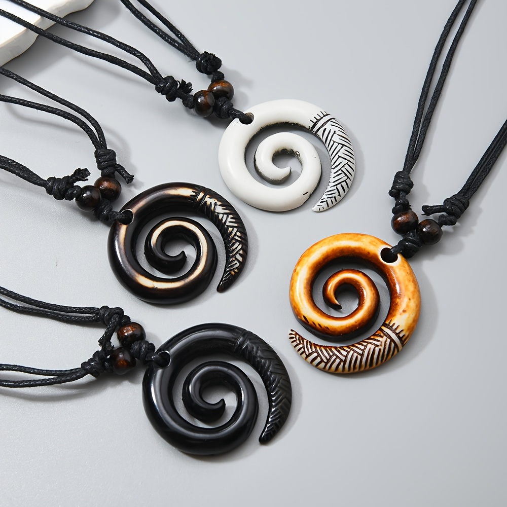 4pcs Adjustable Rope Chain Necklaces Set for Men and Women
